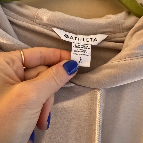 Athleta Light Tan Hoodie - Picture 4 of 5